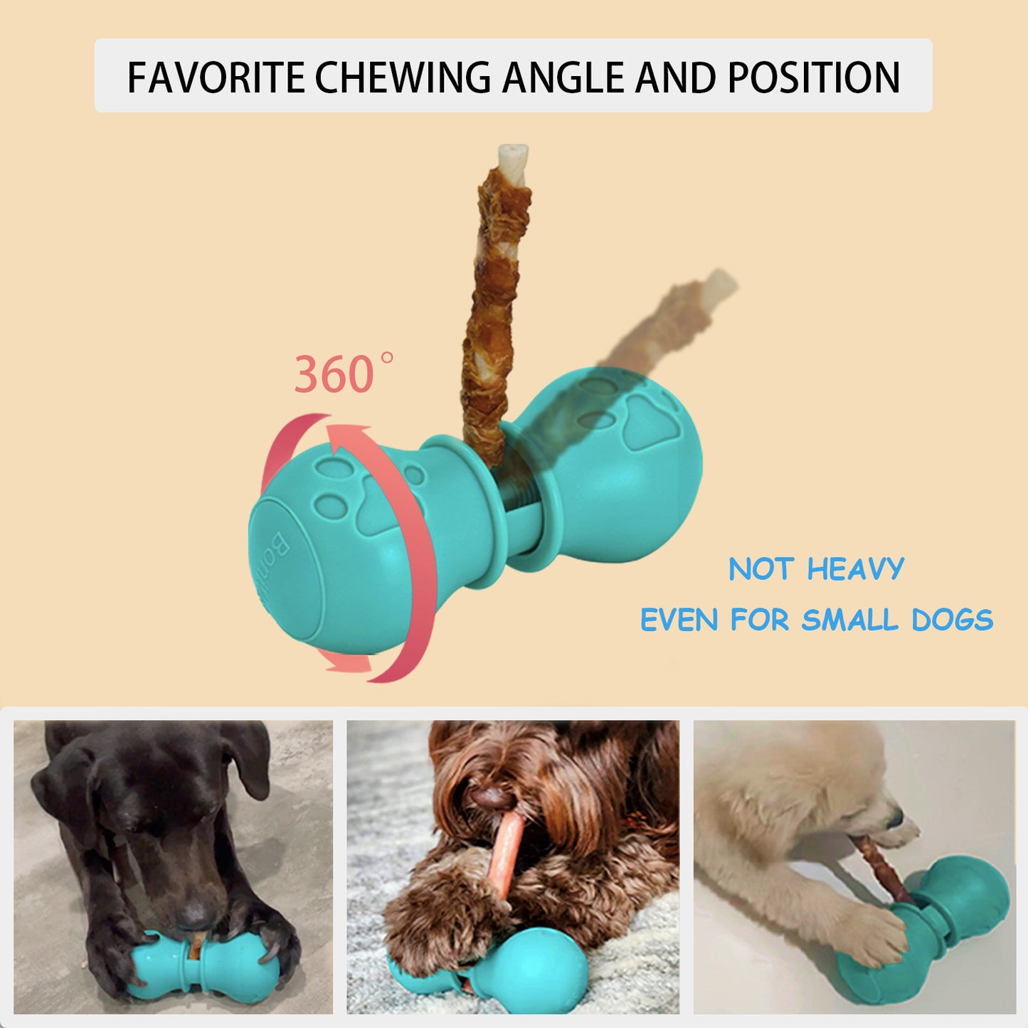 2023 Upgraded Bully Stick Holder for Dogs, Chew Holder, Prevent Choking Safety Device-Small
