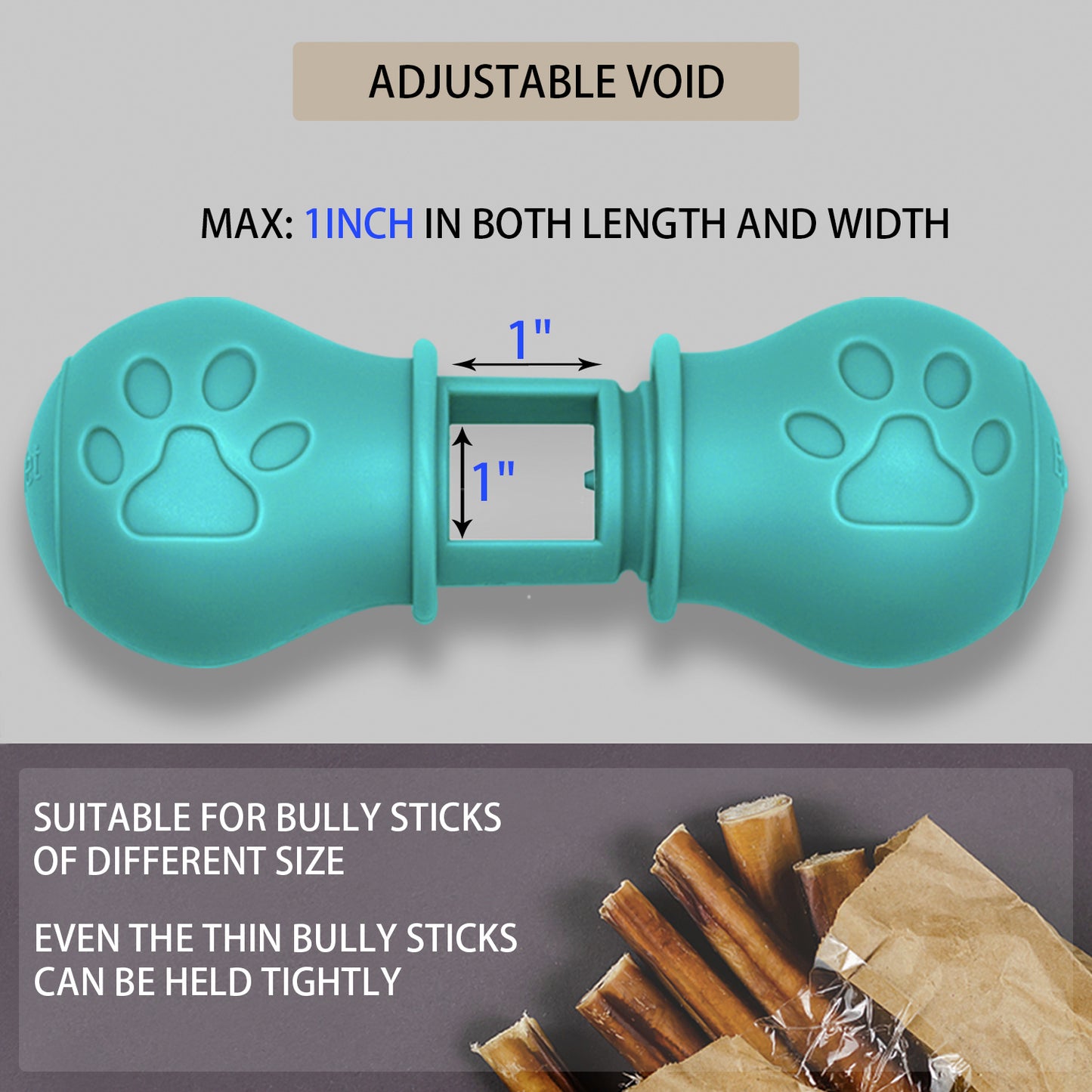 BoniVet Bully Stick Holder for Dogs, Chew Holder, Prevent Choking Safety Device